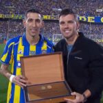 Giovani Lo Celso fue homenajeado en la previa del duelo entre Rosario Central y Racing